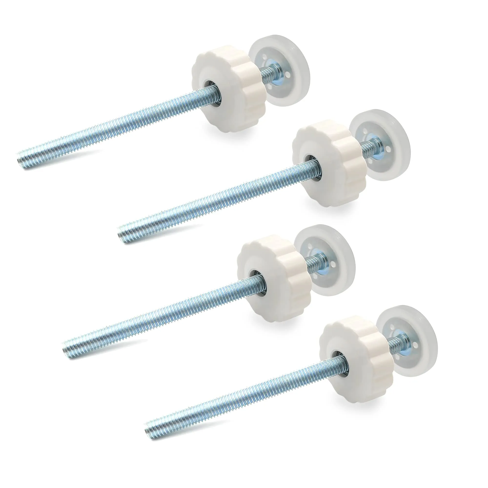 4 Pack Pressure Gates Threaded Spindle Rods M8 (8 mm), Baby Gates Accessory Screw Bolts Kit Fit for All Pressure Mounted Walk thru Gates (8mm 4 Pack)
