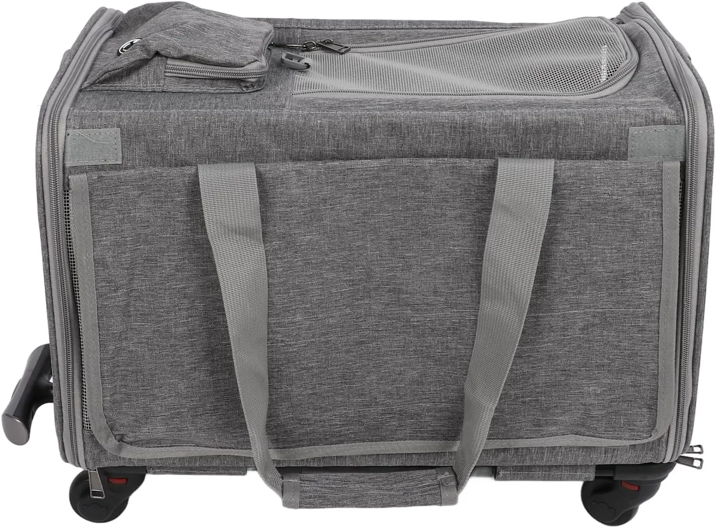 Airline Approved Dog Carrier, Foldable Rolling Pet Carrier for Dogs Cats Pet Carrier With Wheels Tsa Approved Pet Carrier In Cabin Animal Travel Bag for Flight Camping Outdoor