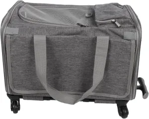 Airline Approved Dog Carrier, Foldable Rolling Pet Carrier for Dogs Cats Pet Carrier With Wheels Tsa Approved Pet Carrier In Cabin Animal Travel Bag for Flight Camping Outdoor