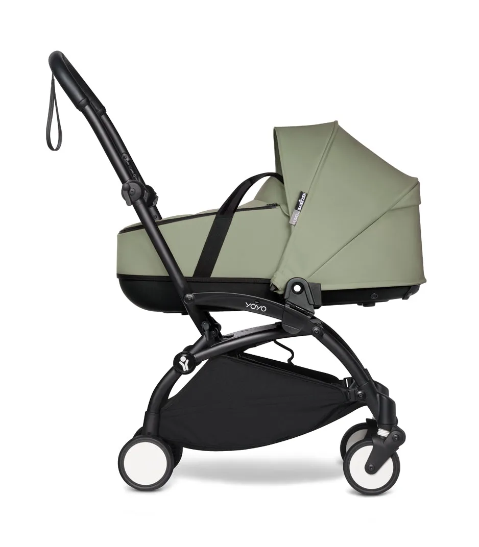Babyzen YOYO2 Ultra Compact Complete 6  Stroller with Bassinet - Black / Olive