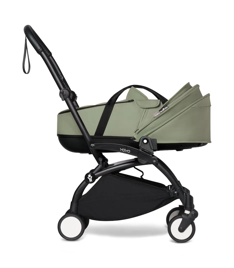 Babyzen YOYO2 Ultra Compact Complete 6  Stroller with Bassinet - Black / Olive