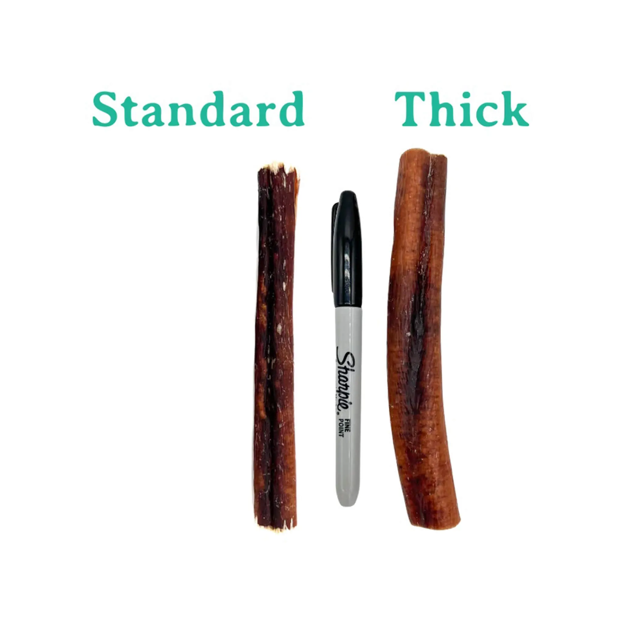 BarkNBig Thick Beef Bully Sticks for Dogs