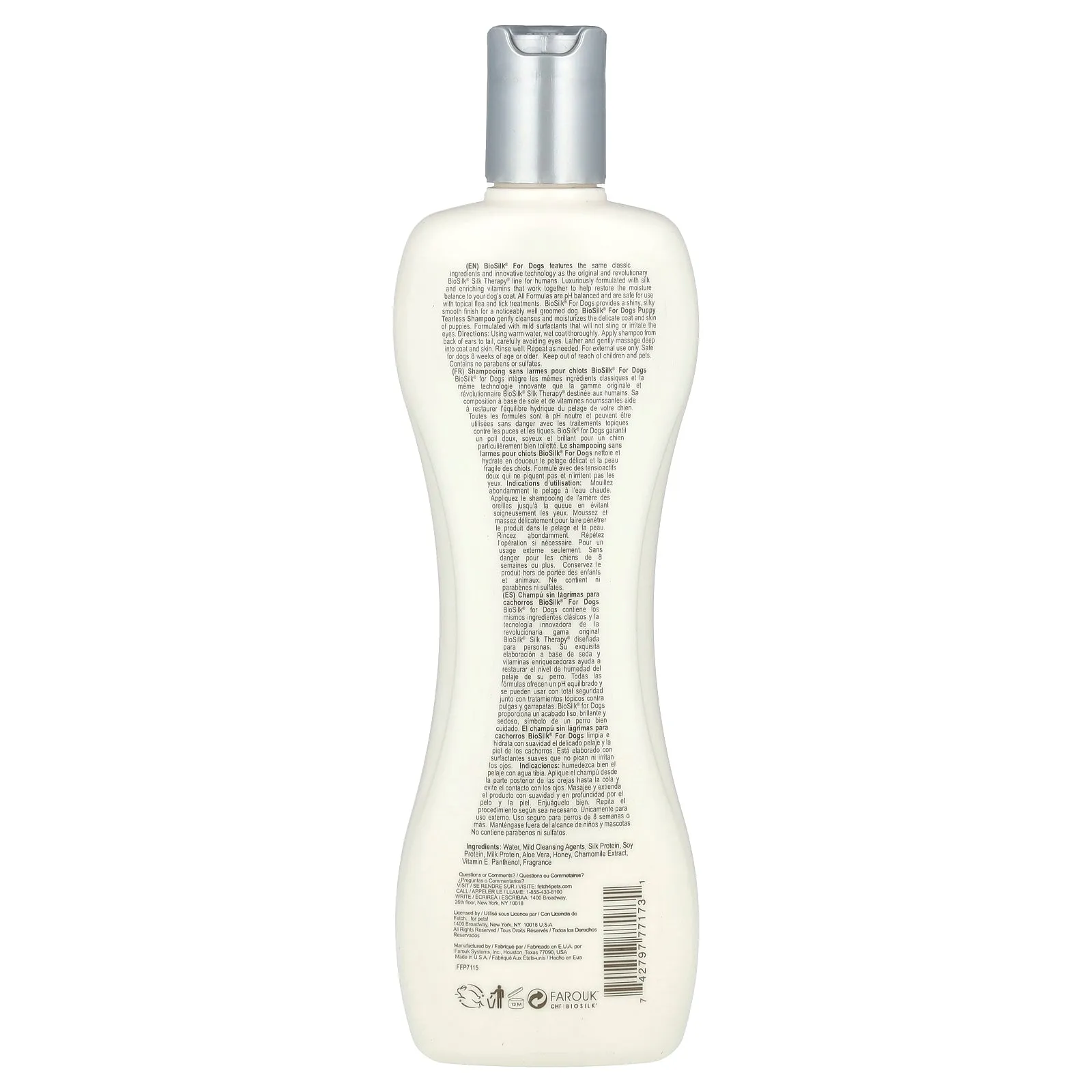 Biosilk, Silk Therapy®, Puppy Tearless Shampoo, For Dogs, 12 fl oz (355 ml)