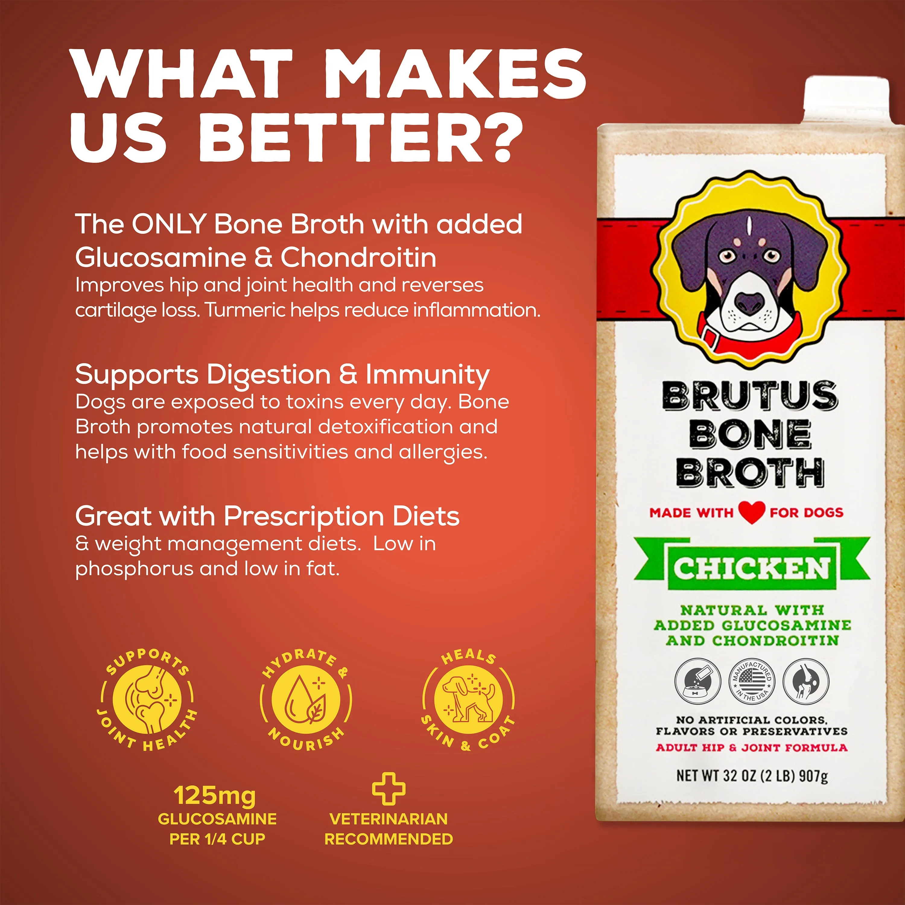 Brutus Bone Broth - Chicken