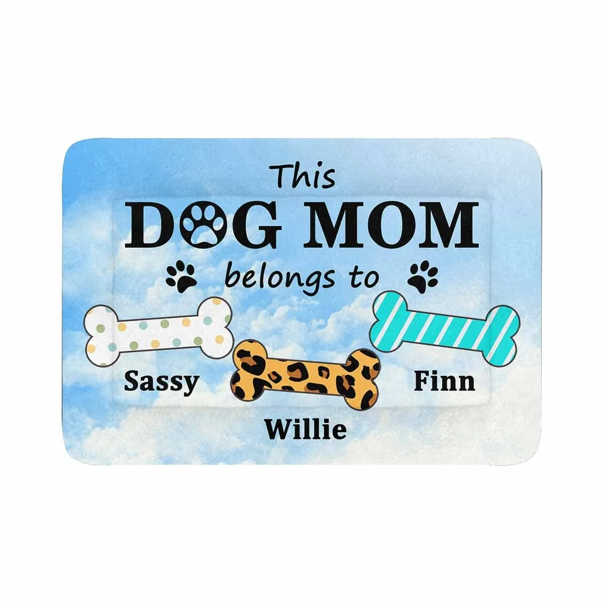 Custom Name Dog Mom Pet Pad
