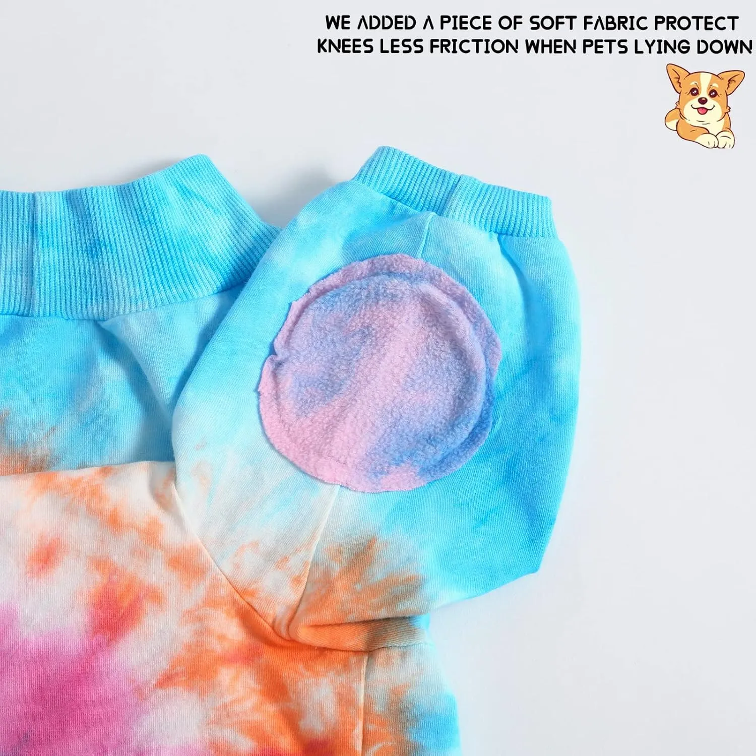 Dog Cotton Colorful Pink Orange T-Shirts Soft and Stretchy Dog Shirt Pajamas Pets Clothes for Extra Large Dogs(2XL PinkOrange)