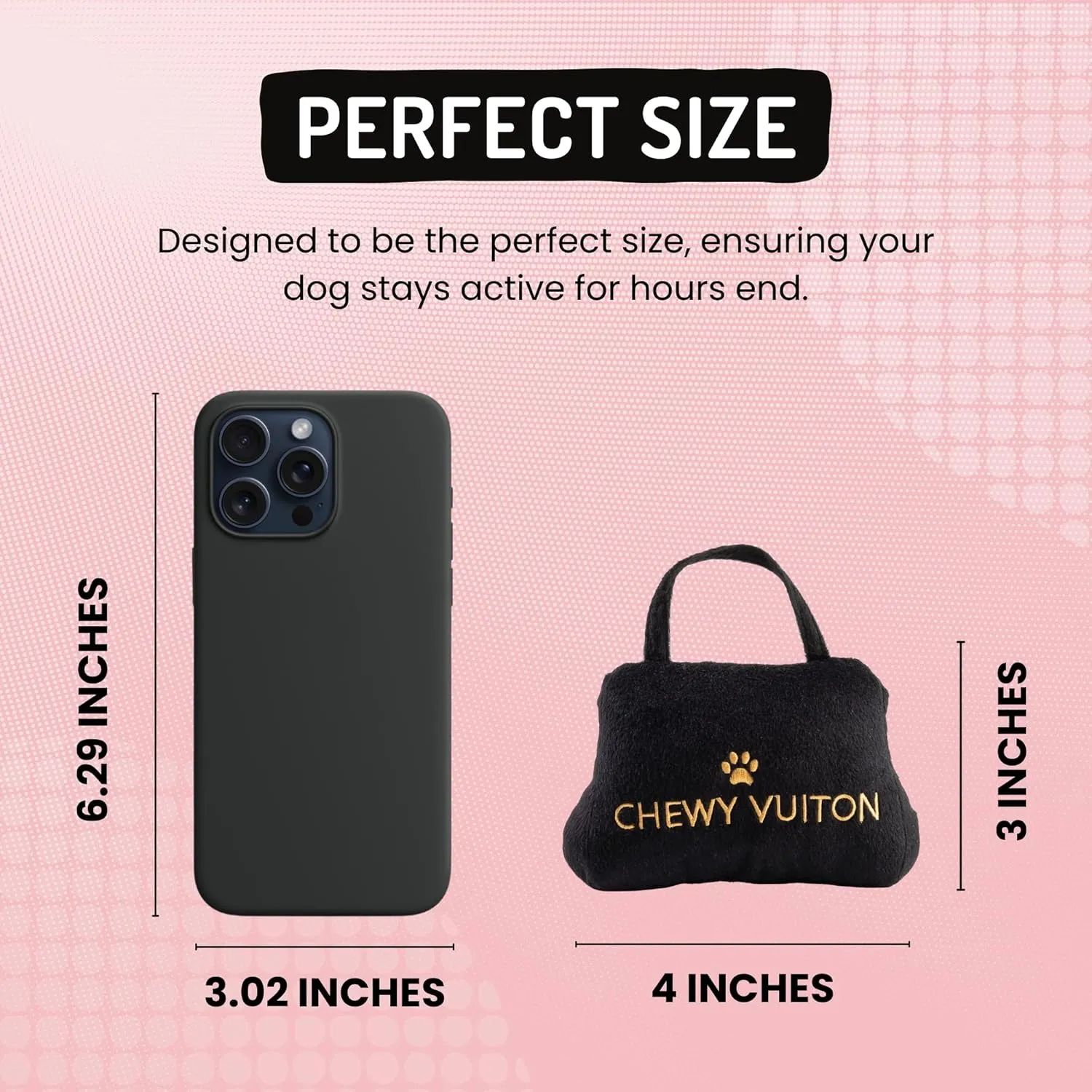 Dog Diggin Designs Runway Pup Collection | Unique Squeaky Parody Plush Dog Toys  Haute Couture Purses & Handbags