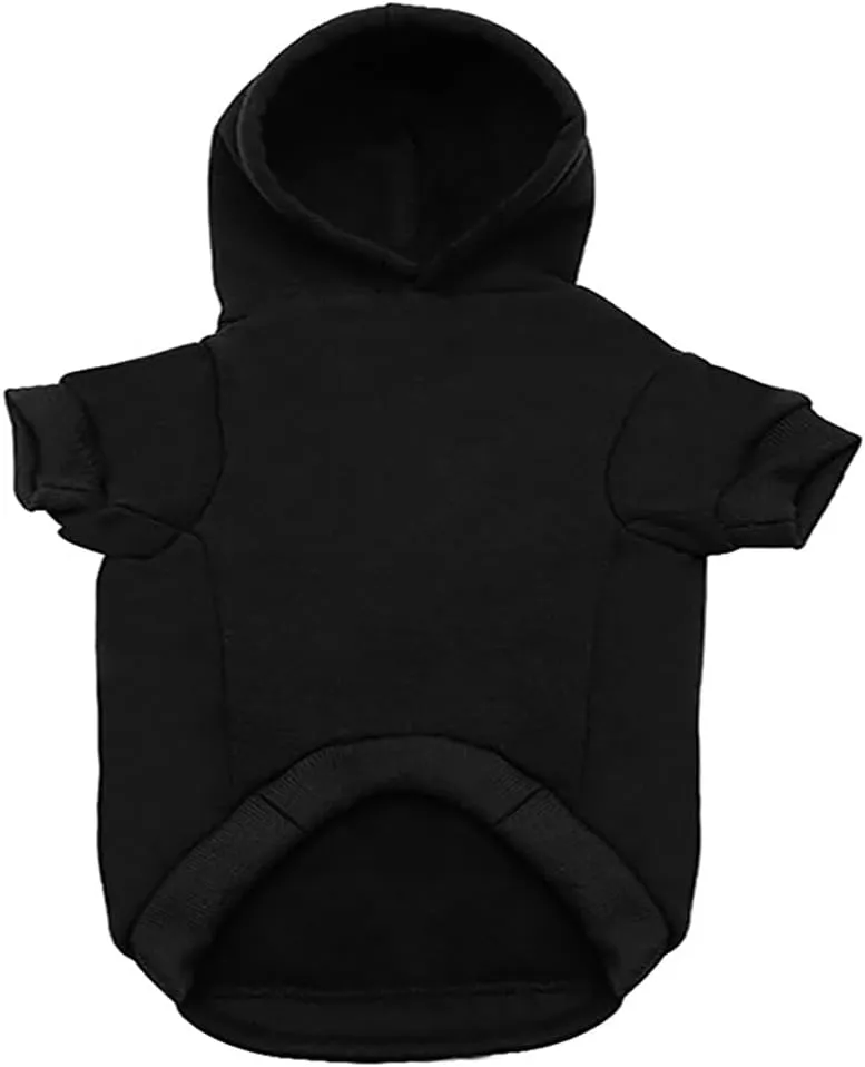 Dog Hoodie Dog Hoodies for Small Dogs Clothes I Love My Mom Fleece Sweater Winter Sweat Shirt Warm Cotton Dog Hoodie for Small Dog Cat Mom Black S