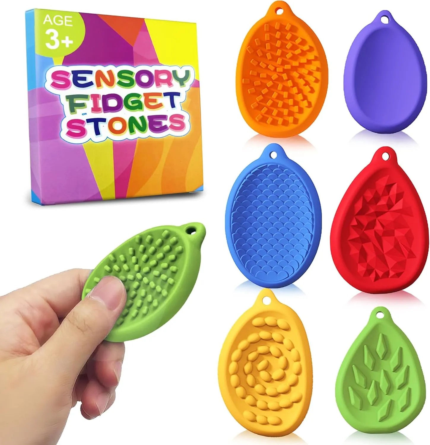 Fidget Toys Worry Stone for Kids 6  Nacklace  Figette  