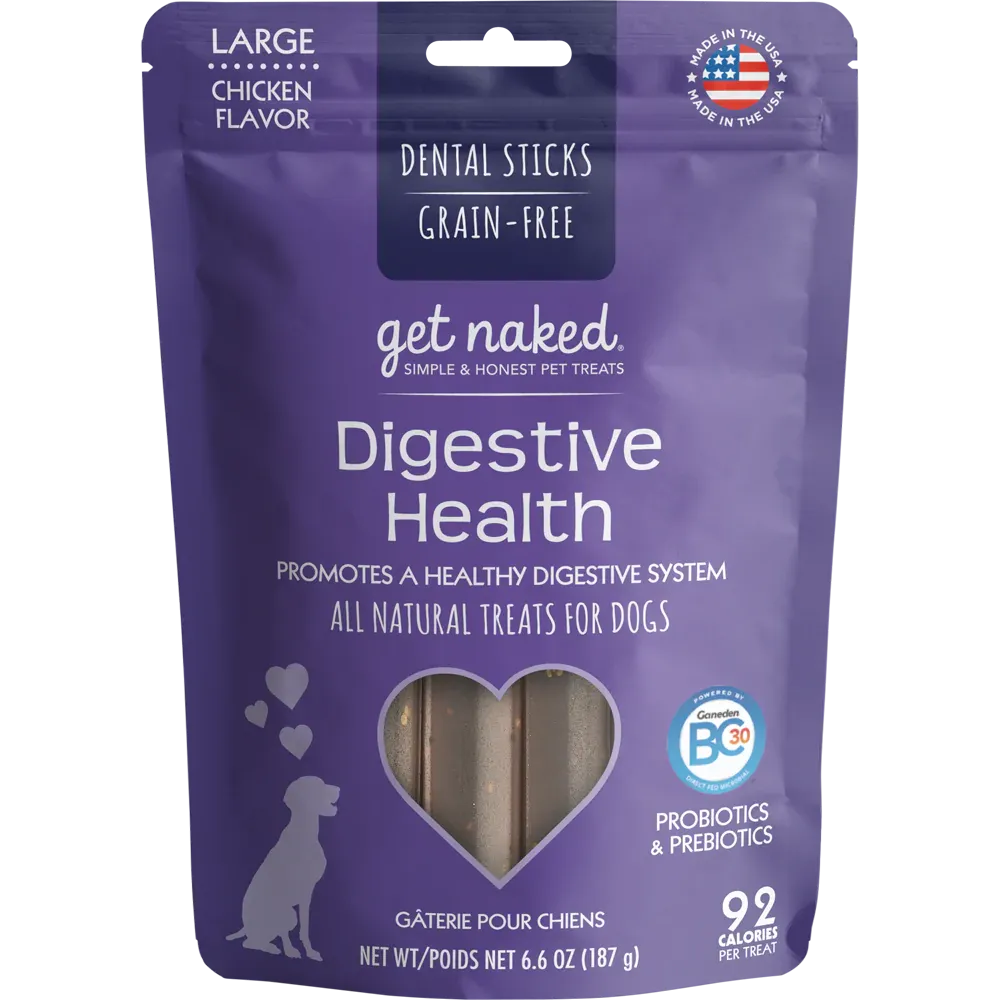 GET NAKED DENTAL CHEW STICKS - DIGESTIVE HEALTH