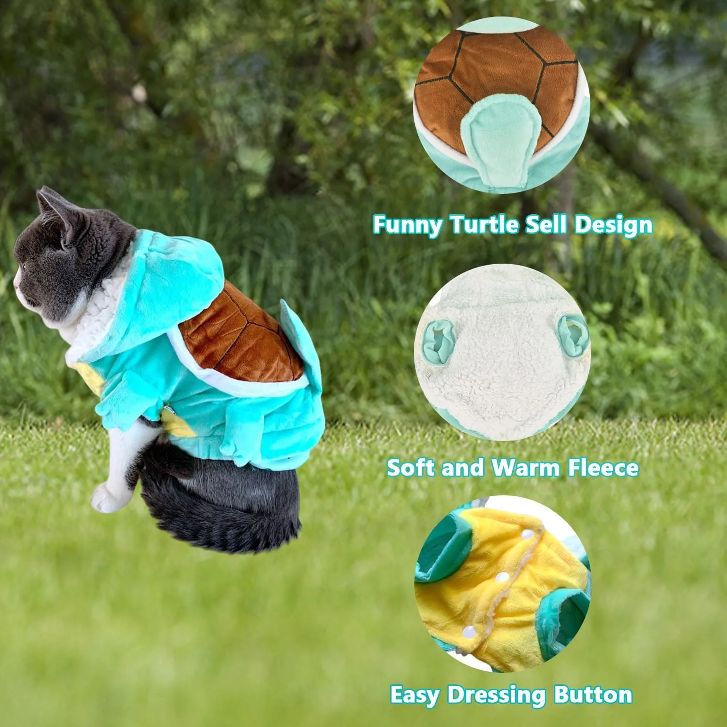 Halloween Turtle Shell Dog Costume for Small Large Dogs,Tortoise Christmas Pet Costume Party Dress Outfits,Winter Thick Fleece Dog Coat Jacket Clothes for Bulldog Labrador (Turtle, XXL)