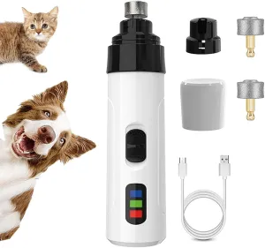 Heusom Silent Groom Pro Nail Grinder, 2025 New Heusom Dog Nail Trimmer, Rechargeable USB Charging Pet Nail Grinder, Pet Paws Grooming Smoothing Tool