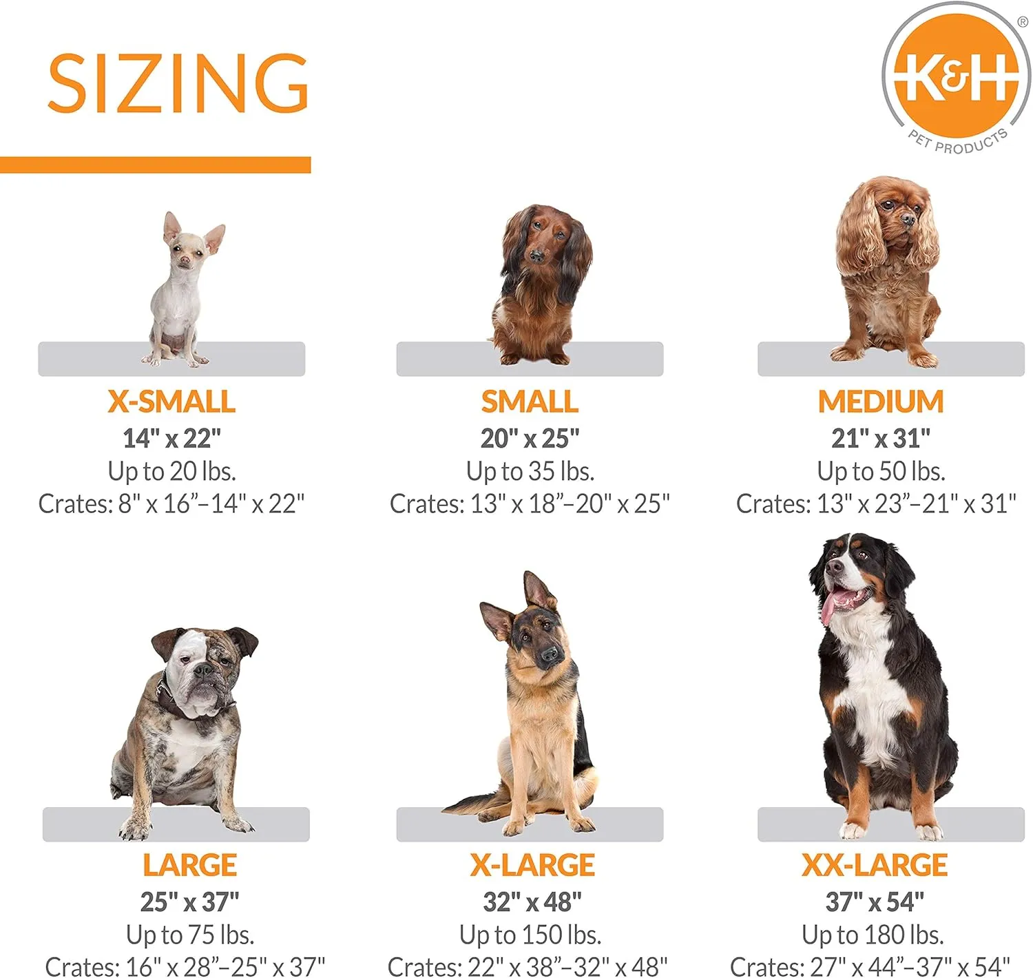K&H Pet Products Self-Warming Dog Crate Pad, XL Self Heated Dog & Cat Bed Mat, Portable, Machine Washable, No Electric Needed, Adjustable Fit, Non-Slip Bottom - Extra-Large 48 X 32in Gray