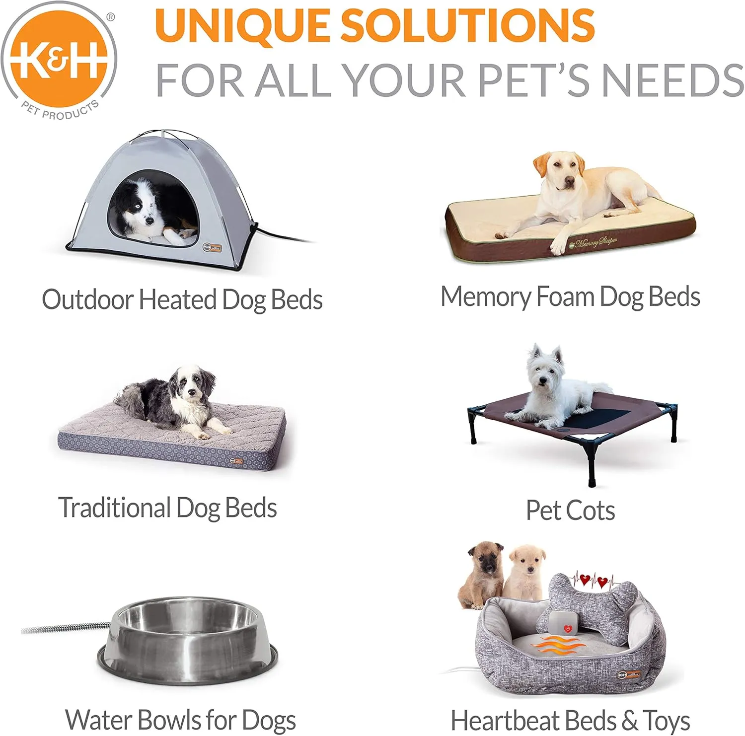 K&H Pet Products Self-Warming Dog Crate Pad, XL Self Heated Dog & Cat Bed Mat, Portable, Machine Washable, No Electric Needed, Adjustable Fit, Non-Slip Bottom - Extra-Large 48 X 32in Gray