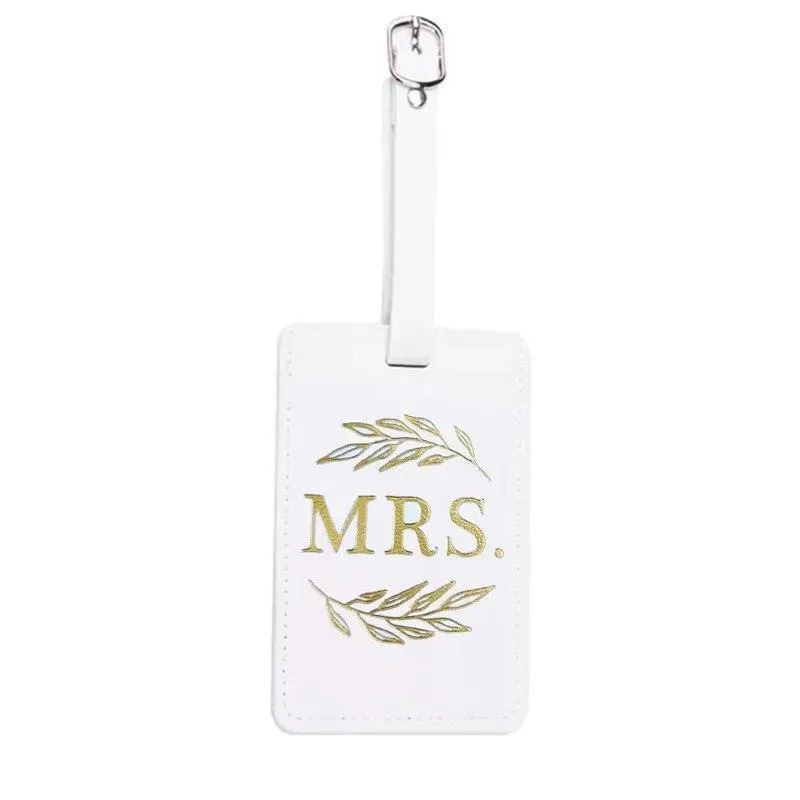 mr. and mrs. luggage tags