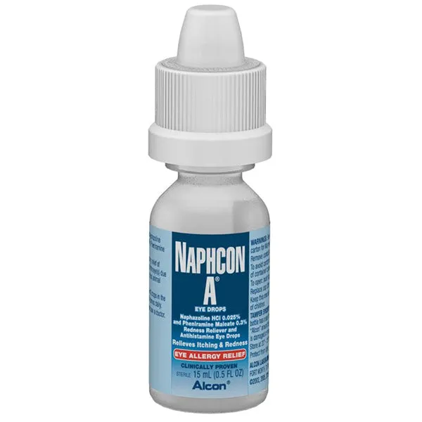 Naphcon A Allergy Itching and Redness Relief Eye Drops Naphazoline HCI 0.025%