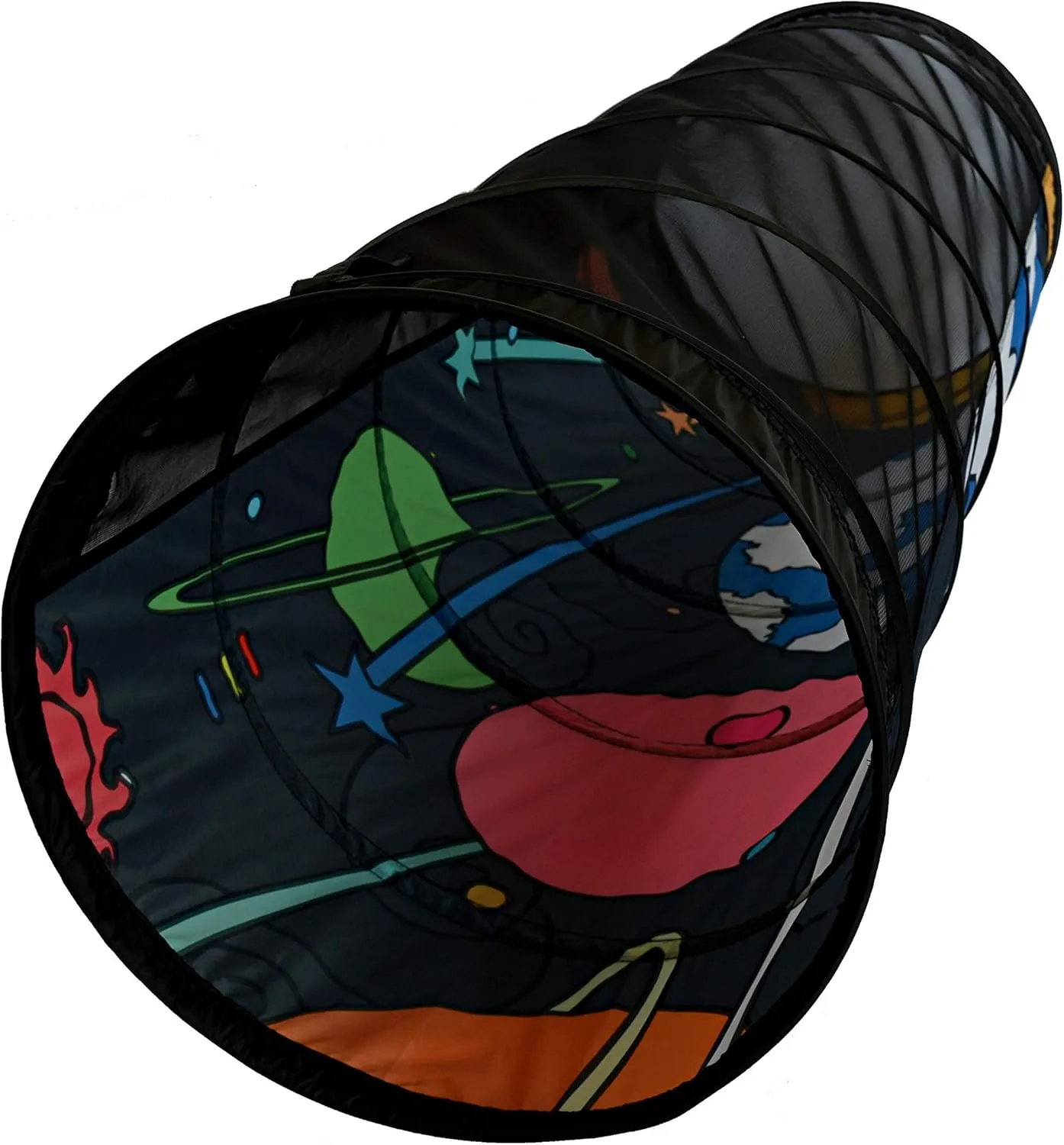 NARMAY Play Tunnel Space Travel Pop Up Tunnel for Kids Indoor/Outdoor Crawl - 19dia  60L inch