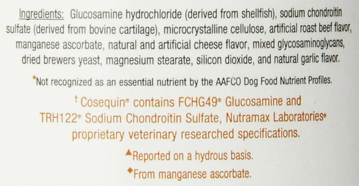 Nutramax Cosequin DS Joint Health Supplement for Dogs - With Glucosamine and Chondroitin