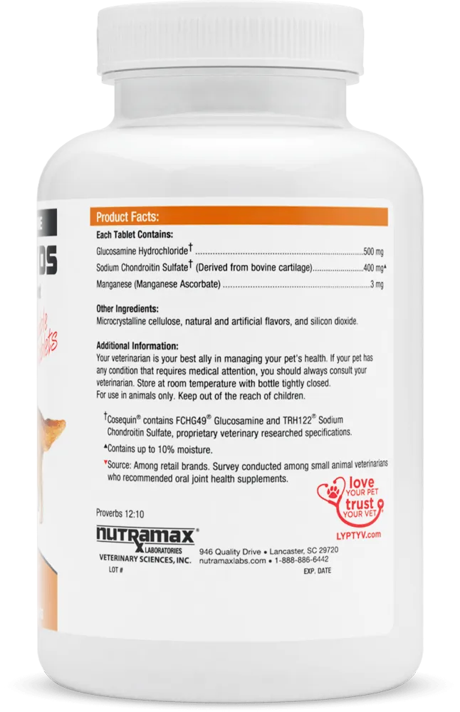 Nutramax Cosequin DS Joint Health with Glucosamine and Chondroitin Supplement for Dogs