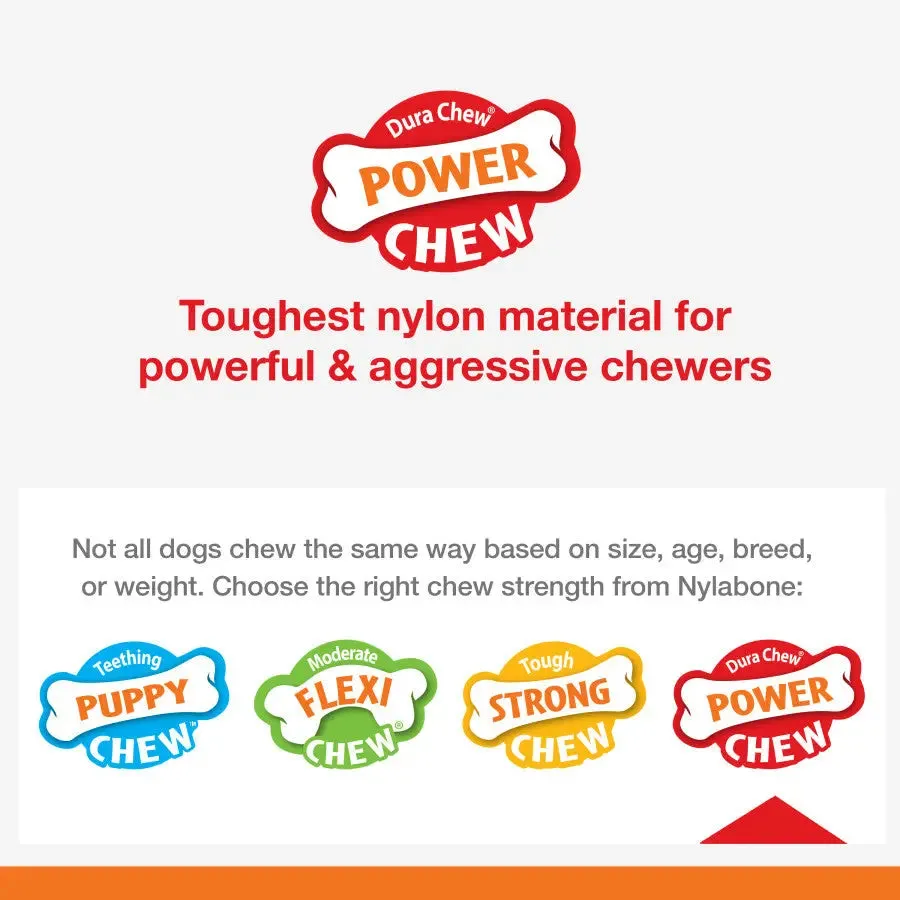 Nylabone Power Chew Twist 'N Bacon & Beef Jerky Flavor Chew Dog Toy