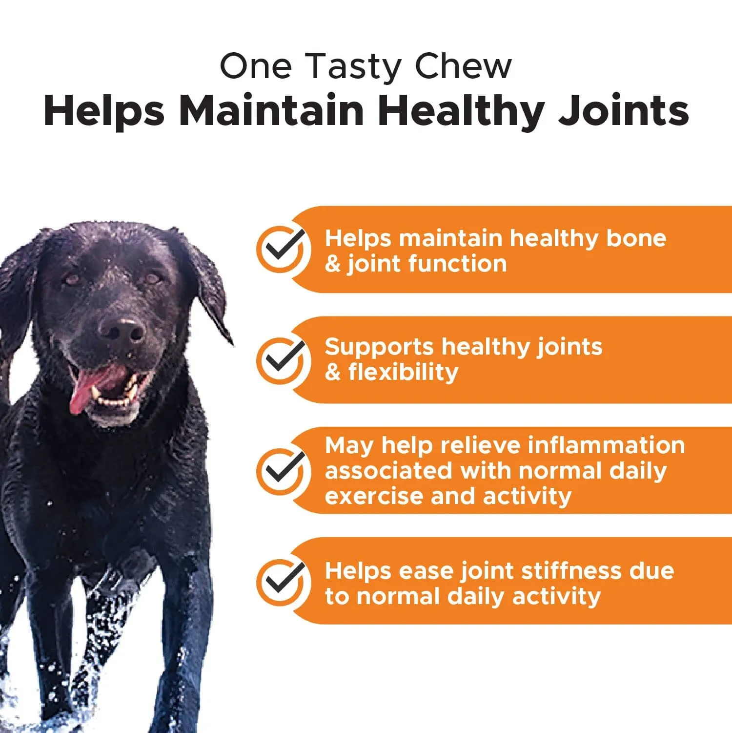 Pet Honesty Hip and Joint and Anti-Inflammatory Chicken Chewy Dog Supplements - 90 Count - 9.5 Oz