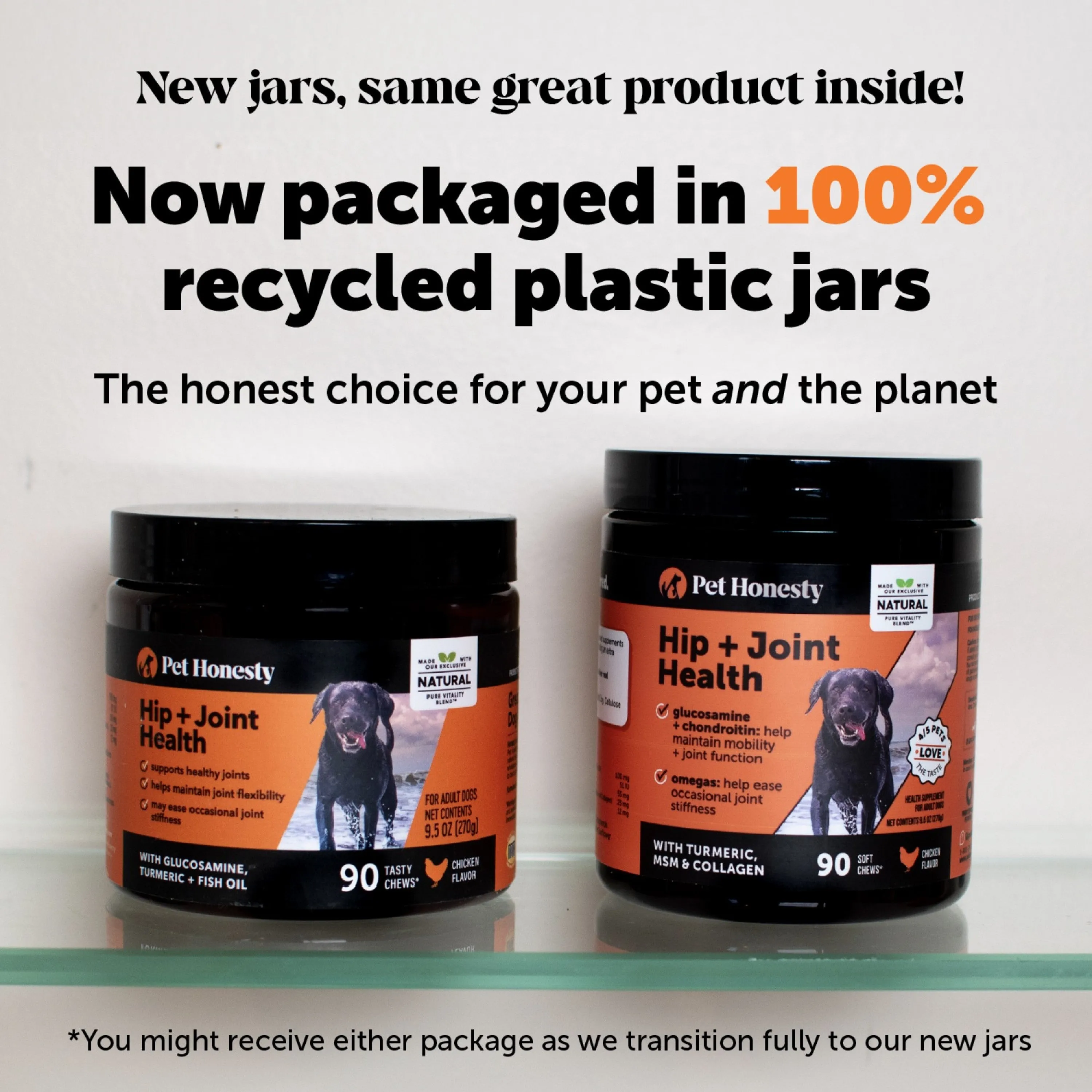 Pet Honesty Hip Joint Health Chicken Soft Chew for Dogs