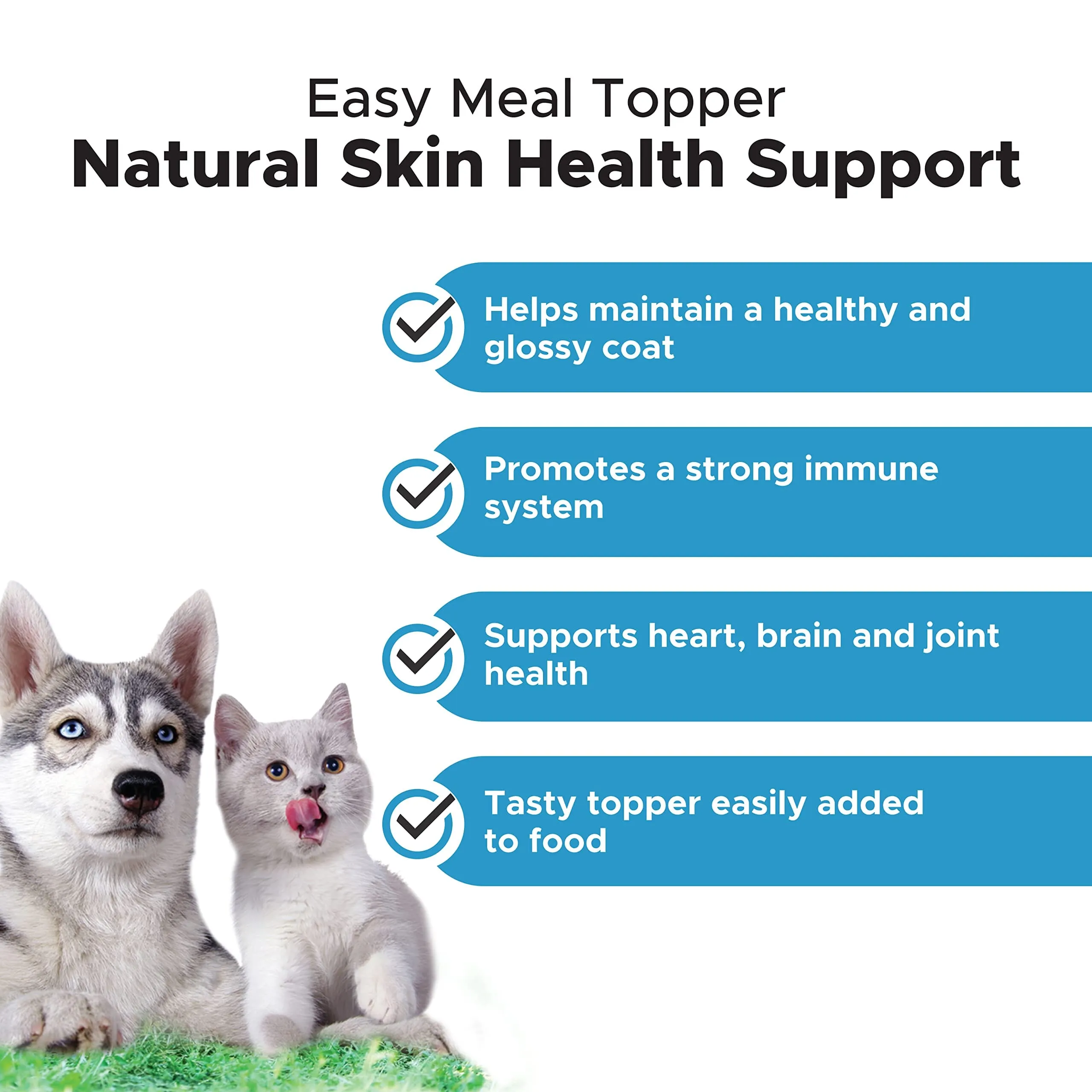 Pet Honesty Immune, Skin, Joint and Heart Care Natural Omega-3 Fish Oil Pump Cat and Dog Supplements - 32 Oz