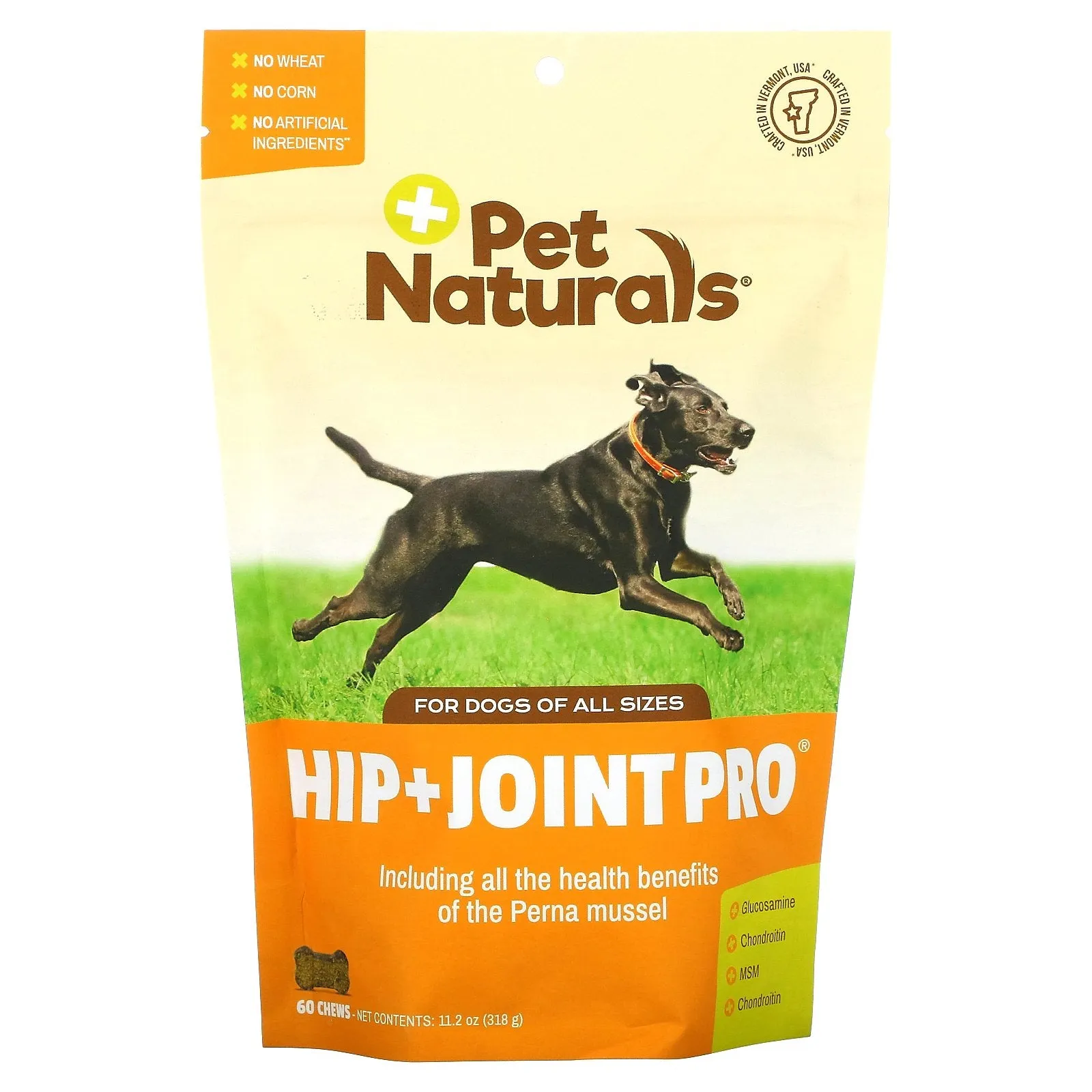 Pet Naturals, Hip   Joint Pro, For Dogs, All Sizes, 60 Chews, 11.2 oz (318 g)