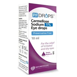 PF Drops Carmellose Sodium 1% Preservative Free Eye Drops - 10ml