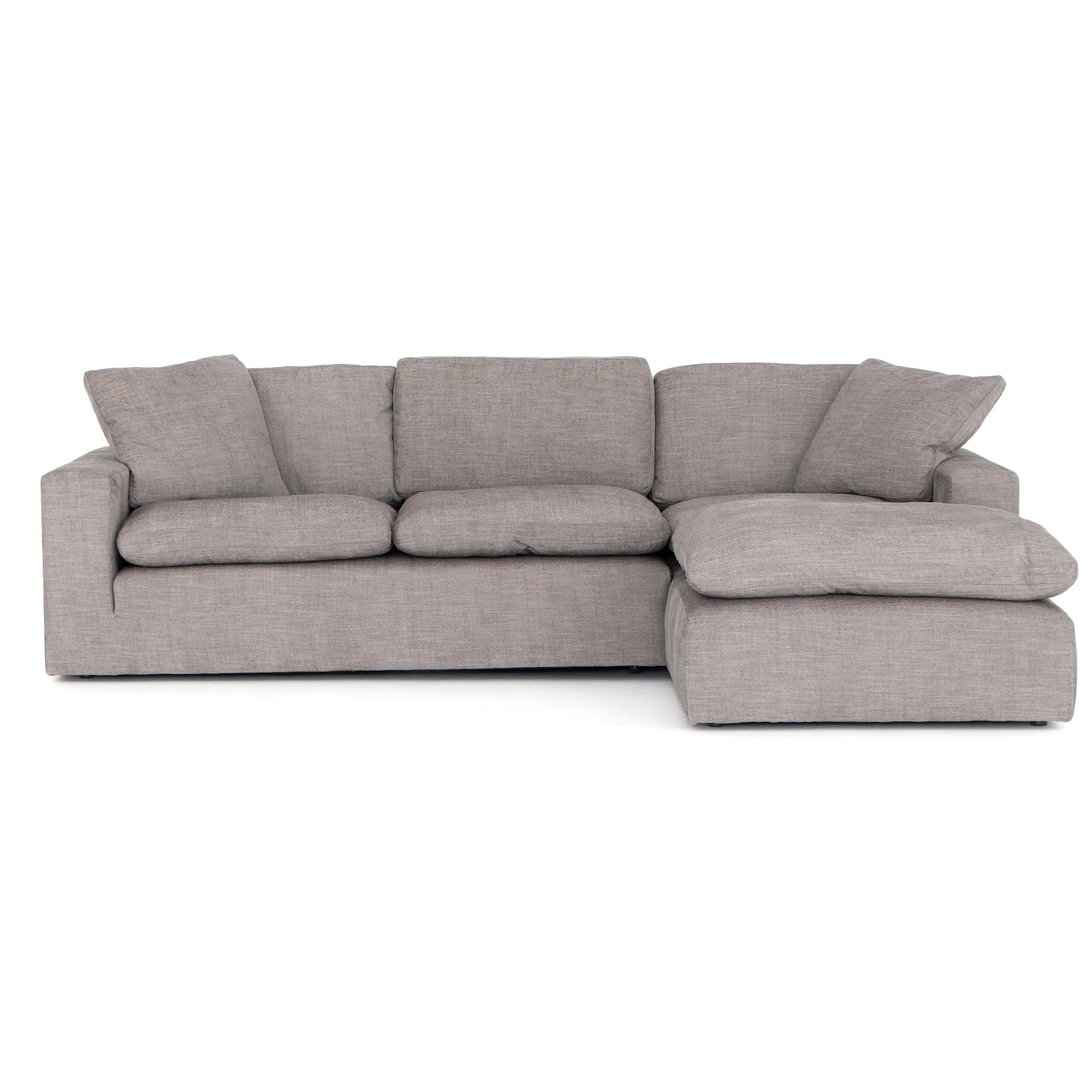 Plume 2 Piece 136 "Sectional, Harbor Grey