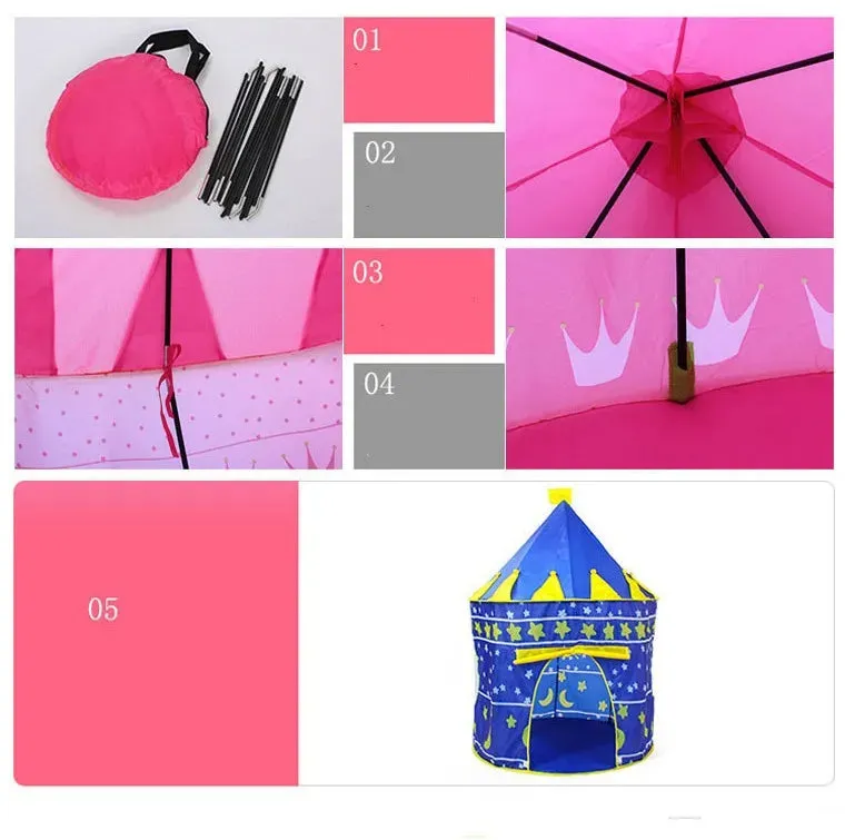 Portable Cartoon Castle Tent
