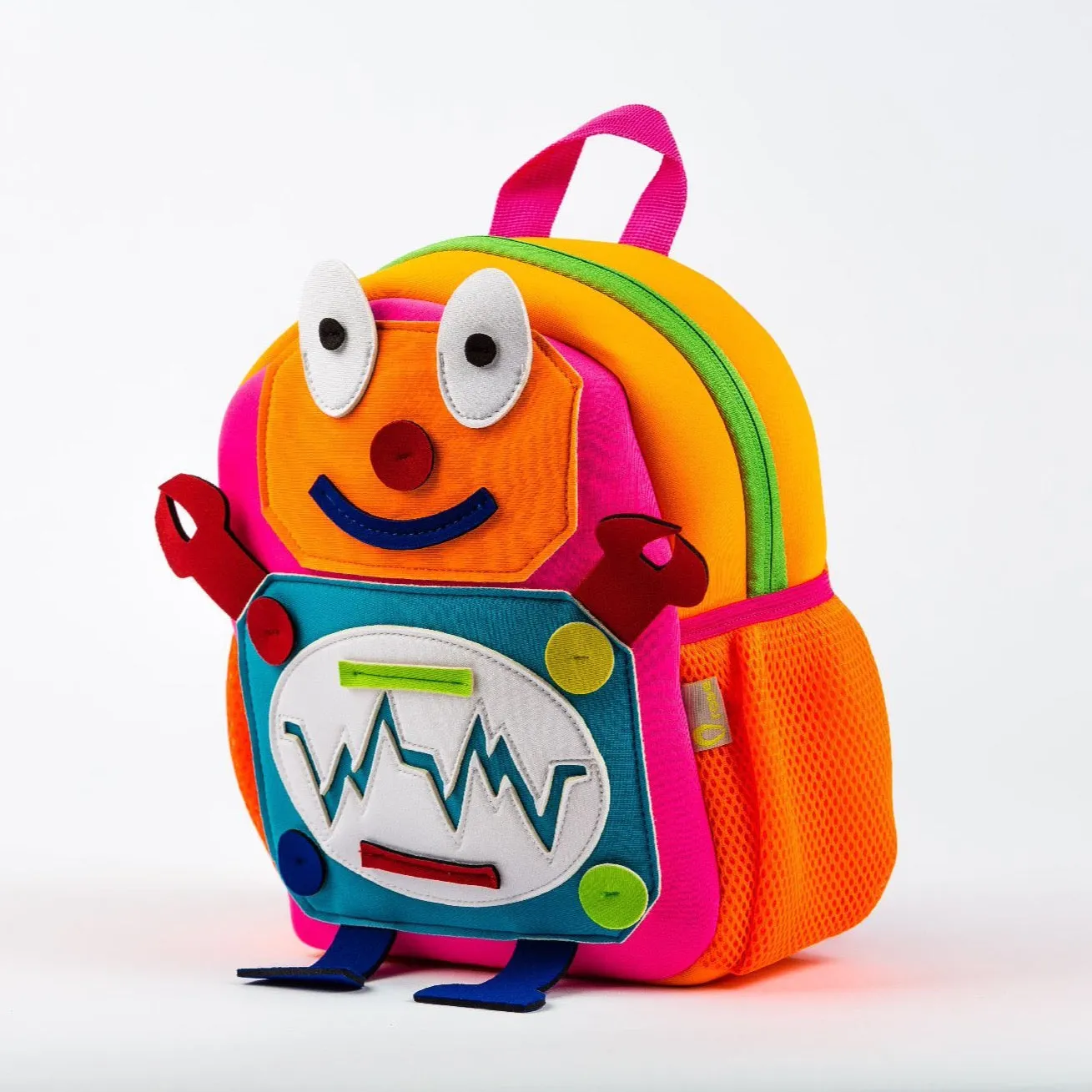 Qrose Pet Backpack: Metal Molly The Robot