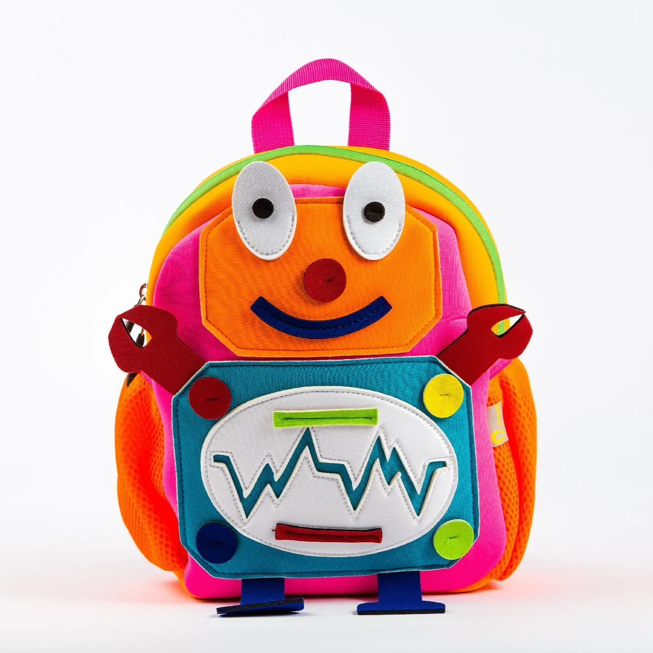 Qrose Pet Backpack: Metal Molly The Robot
