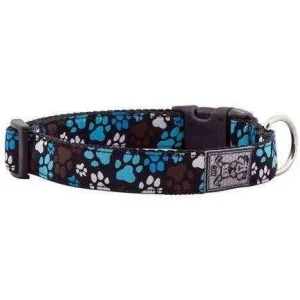 RC Adjustable Dog Collar Pattern Chocolate Paws