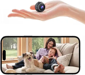 Small Cameras Hidden Wireless 2K HD, Spy Mini Indoor Camera and Hidden Cameras WiFi for Pets, Babies, Rooms or Doorways, Security Camera and Spy Camera with Night Vision