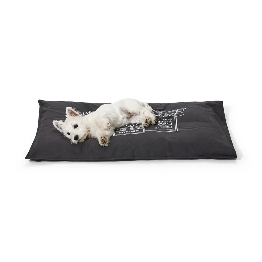 Snooza Organic Pet Futon Charcoal Dog Bed Original {)_(}