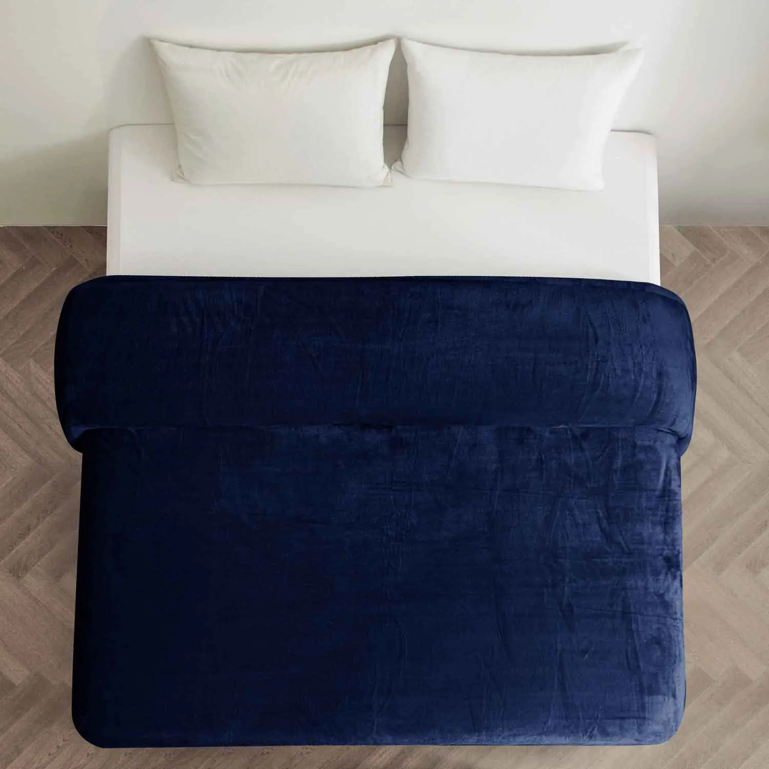 Supersoft 310 gsm Snuggly AC Fleece Blanket Navy
