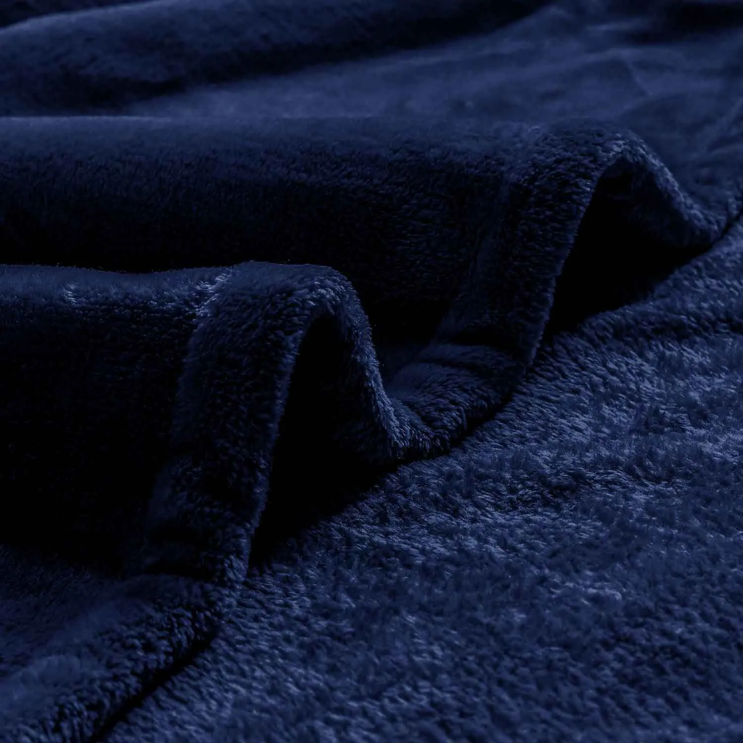 Supersoft 310 gsm Snuggly AC Fleece Blanket Navy
