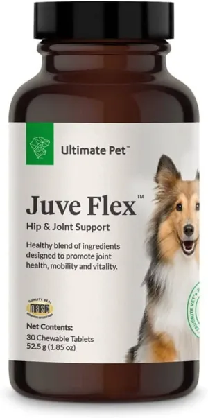 Ultimate Pet Nutrition Canine Juveflex Tablets Advanced Hip & Joint Support Dog Supplements - 60 Count
