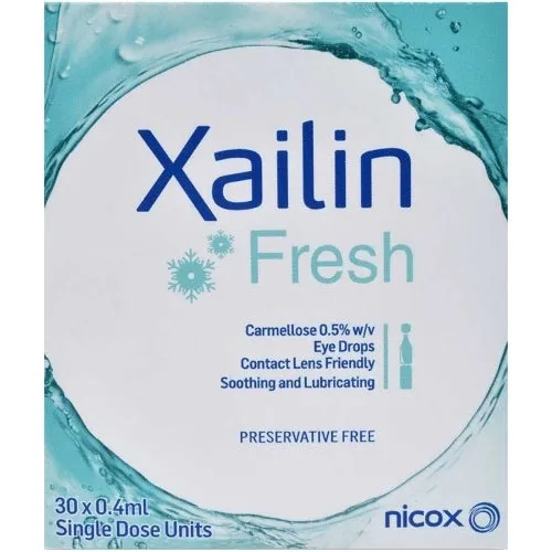 Xailin Fresh Dry Eye Drops 30 x 0.4ml Unit Dose Vials