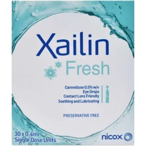 Xailin Fresh Dry Eye Drops 30 x 0.4ml Unit Dose Vials